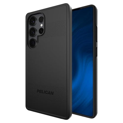 Pelican Funda Resistente para Samsung Galaxy S25 Ultra [Carga magnética e inalámbrica] Protector de Grado Militar de 16 pies, Negro
