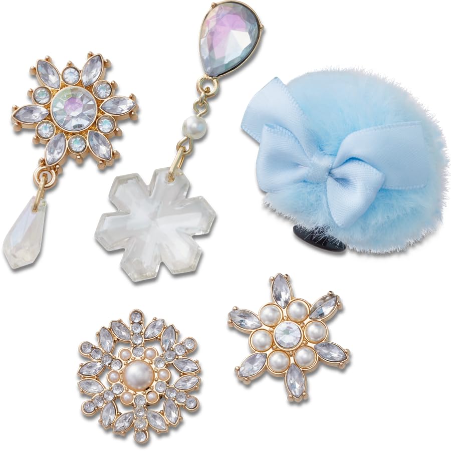 Crocs Elevated Snowflake and Puff, Jibbitz