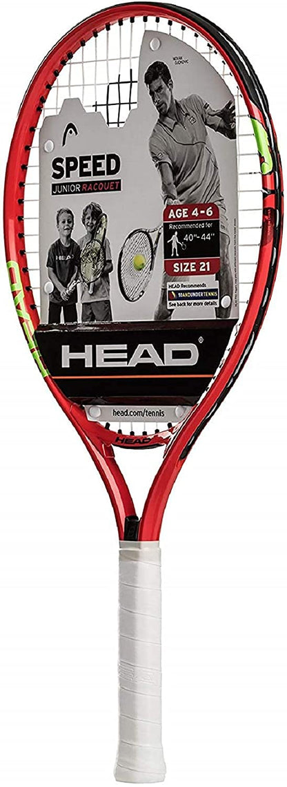 HEAD Speed Kids Raqueta de Tenis para Principiantes - Embalaje última intervensión de frustración - 21 Inch - Rojo