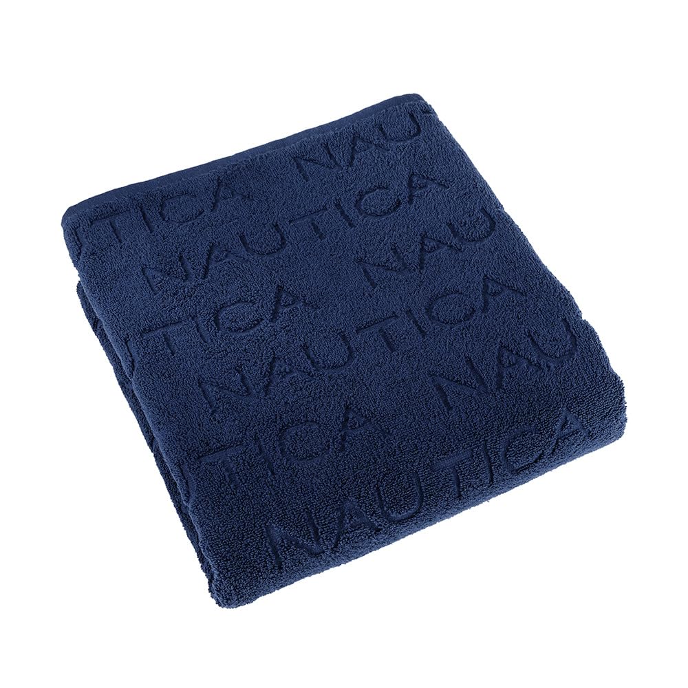 Nautica Toalla MB Logo Land Navy - MEDIO BAÑO - AZUL