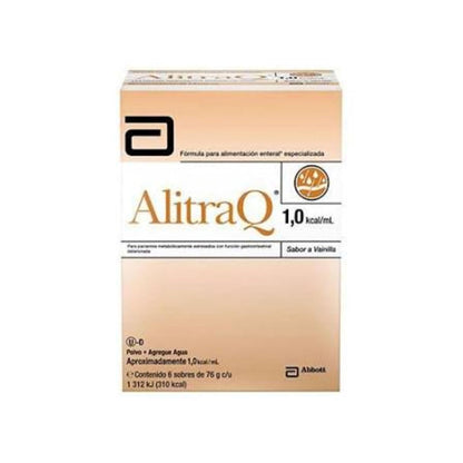 Alitraq - Paquete de 6 Sobres 76g, Ayuda A La Función Gastrointestinal, Ideal para Pacientes Metabólicamente Estresados