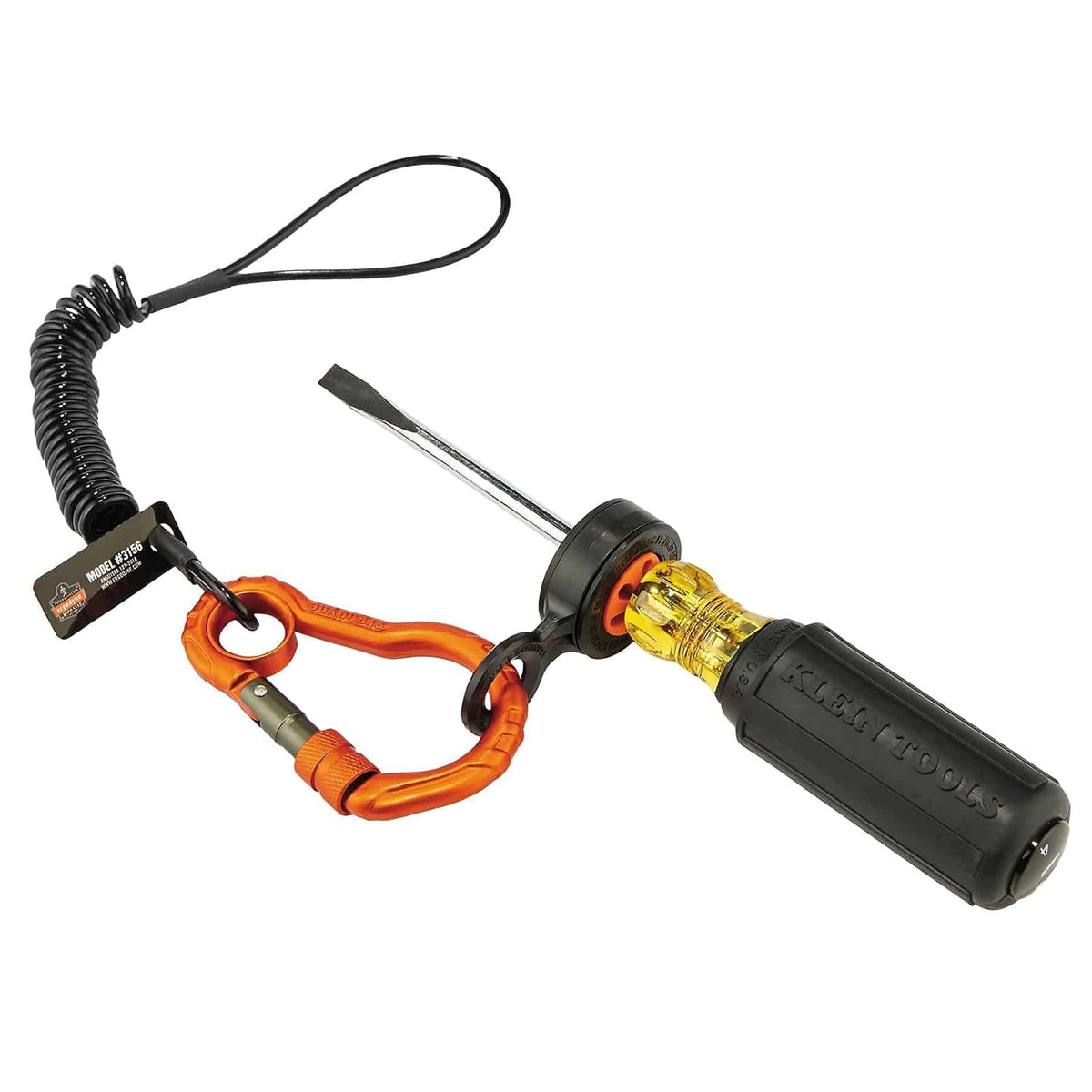 Cuerda para Herramienta con Extremo de Bucle y mosquetón, Capacidad de Peso de la Herramienta, 2 Libras, Ergodyne calambres 3156
