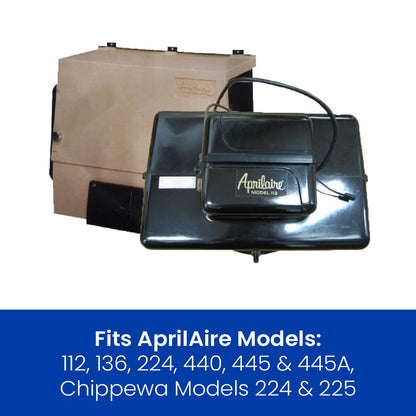 AprilAire - Filtro humidificador de panel de agua 12 de repuesto para humidificador AprilAire para toda la casa modelos 112, 224, 225, 440, 445, 445A, 448 (paquete de 2)