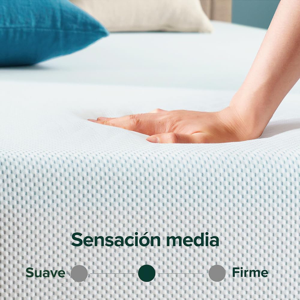 Zinus Comfort Gel | Colchón King de Memory Foam con Gel Refrescante de 15 cm de Grosor Que amortigua la tensión en articulaciones y Columna Vertebral