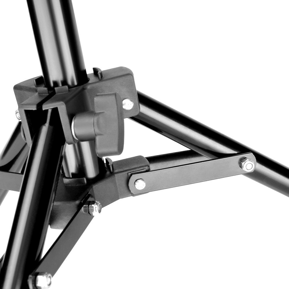 Neewer Mini Soporte de Luz de Aluminio Fotografía Estudio con 32 Pulgadas/80 Centímetros Alta Máxima para Relfector, Softbox, Luz, Sombrilla, Fondo(Negro)