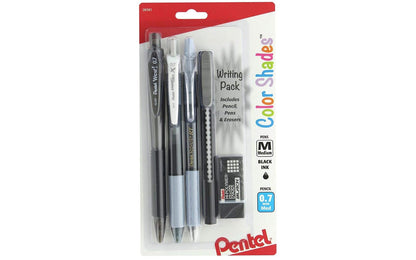 Pentel Color Shades Paquete de Escritura, Azul Cielo - Negro