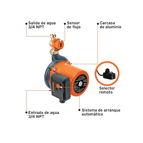 Truper PRE-1/3, Bomba presurizadora, 1/3 Hp