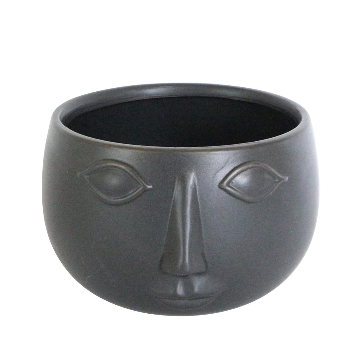 Sagebrook Home 14960-01 - tazón de cerámica, Color Negro Mate