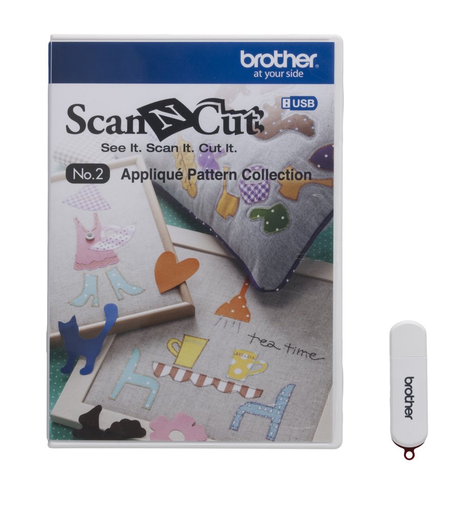Brother ScanNCut USB No. Colección de 2 Apliques