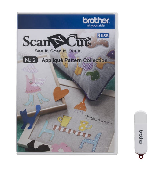 Brother ScanNCut USB No. Colección de 2 Apliques