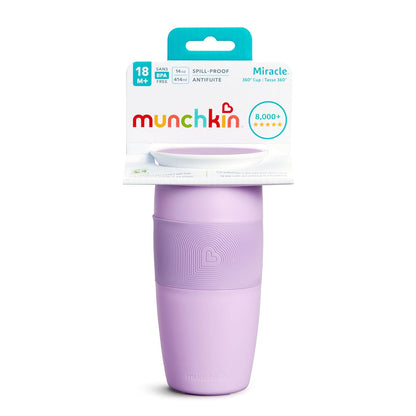Munchkin Miracle 360 Sippy Cup, Purple, 14 Ounce