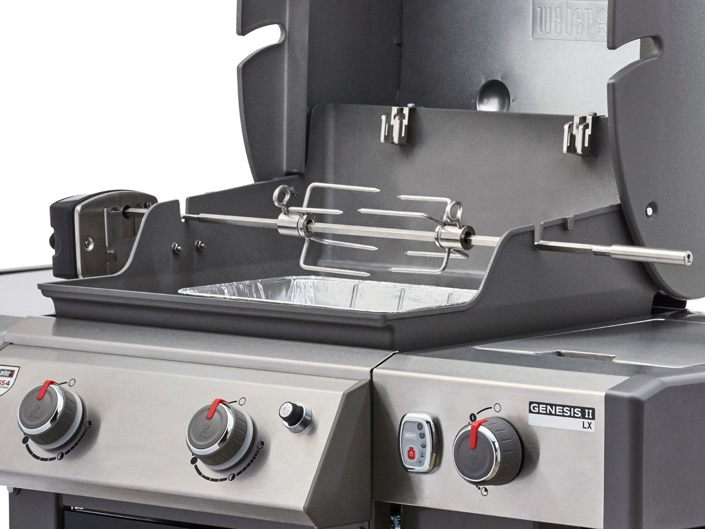 Weber 7652 Rotisserie for Use with Genesis II & II LX 2 & 3 Burner 300 Series Grills