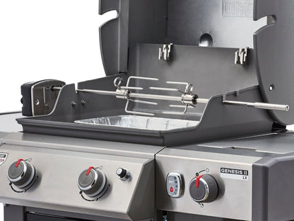 Weber 7652 Rotisserie for Use with Genesis II & II LX 2 & 3 Burner 300 Series Grills