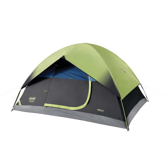 Coleman Sundome Dark Room - Tienda de campaña para 4/6 Personas, bloquea el 90% de la luz Solar para Mantener el Interior Fresco, Tienda de campaña Resistente a la Intemperie con configuración de