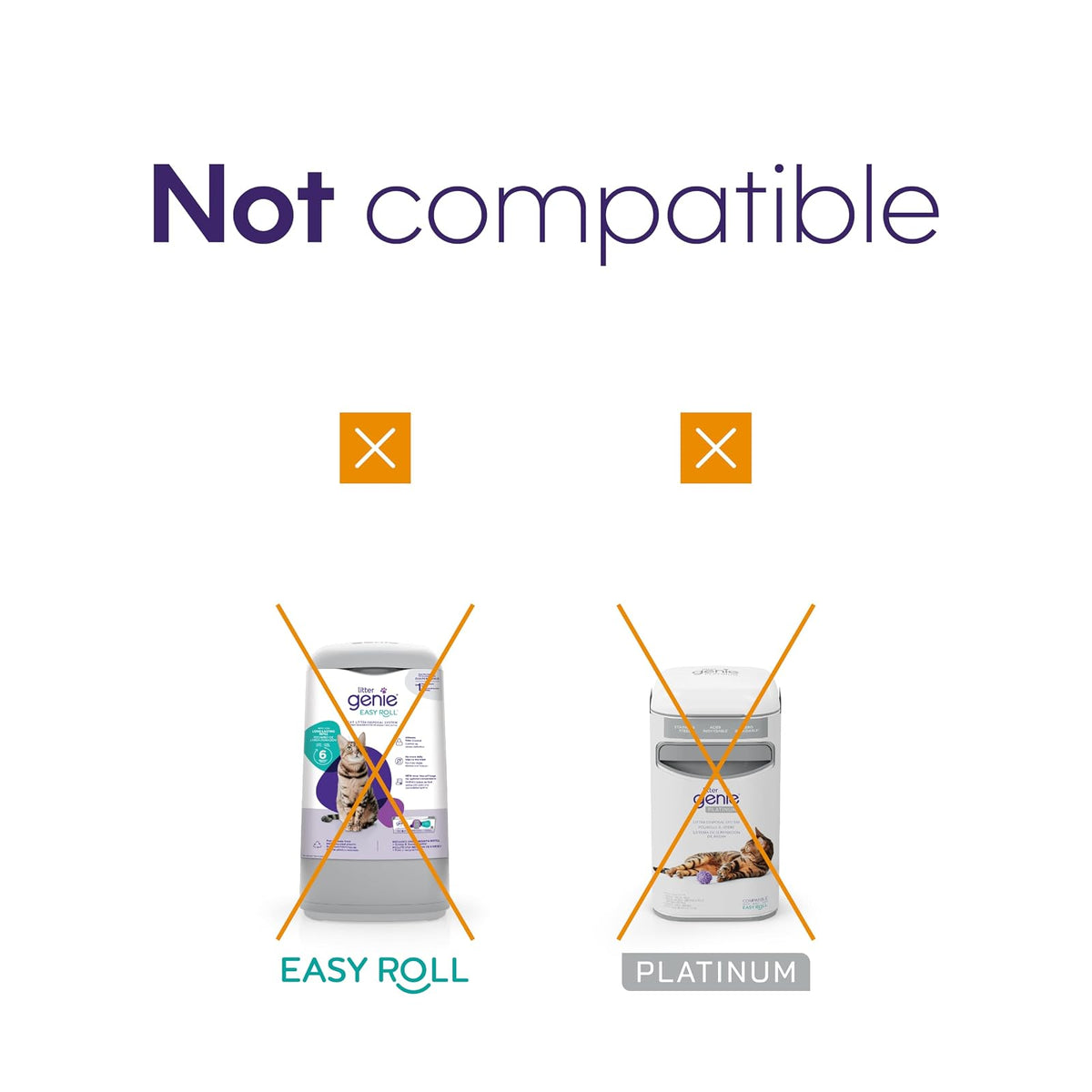 Litter Genie - Cartucho de recarga para sistema de eliminación de arena para gatos, paquete de 1