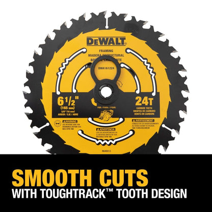 DEWALT DWA161224 Disco de Sierra Circular 6-1/2 pulgadas