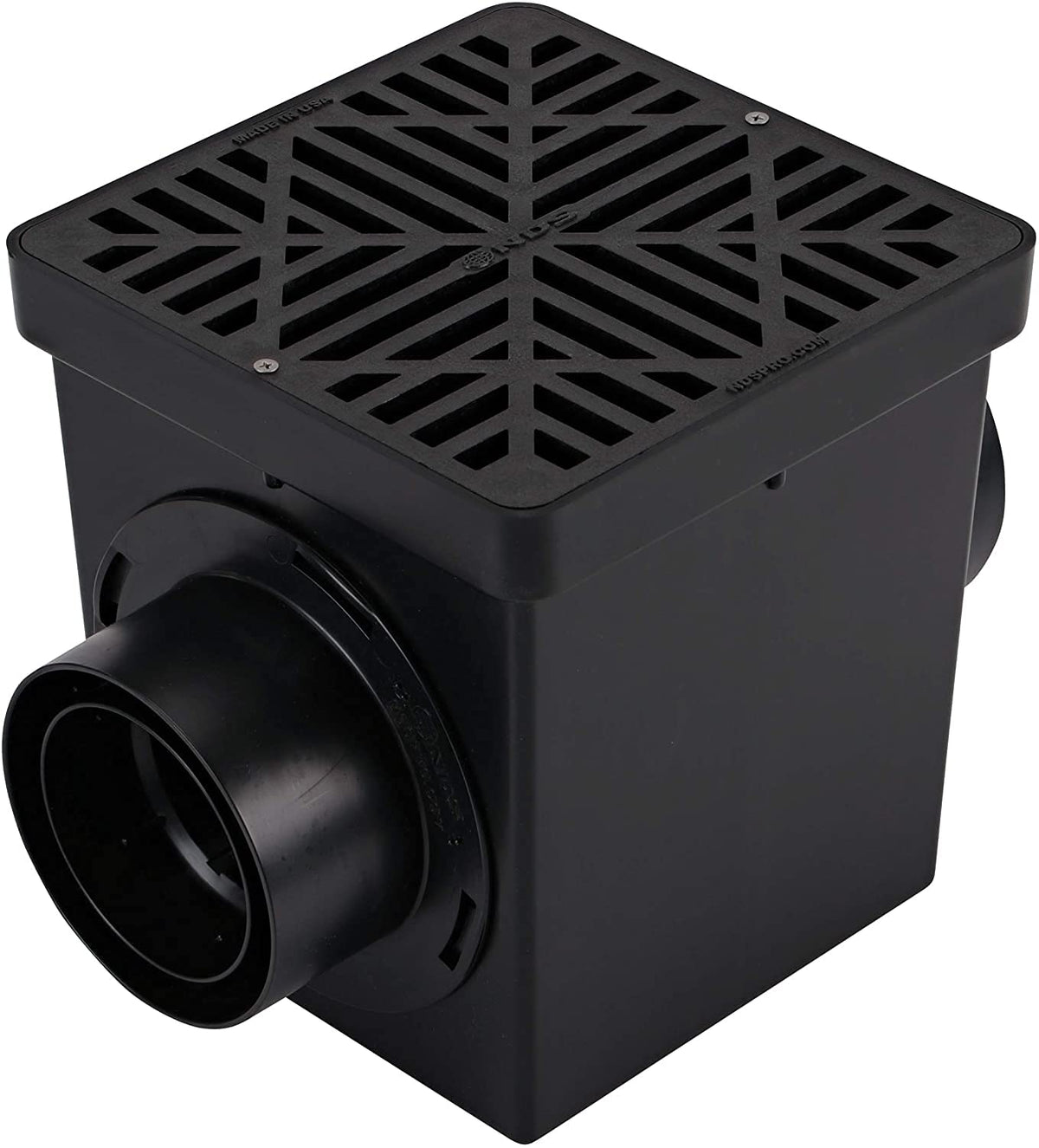 NDS Kit de Drenaje Cuadrado 9 pulgadas con Lavabo, 2 Adaptadores y Rejilla Negra
