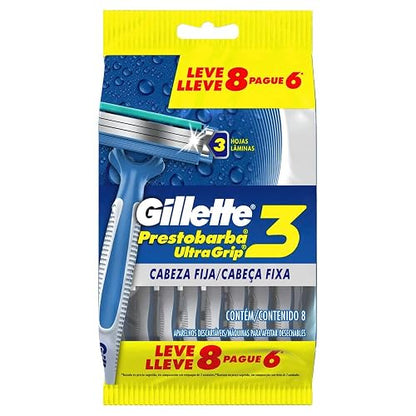 Gillette Rastrillo para Afeitar Desechables, Paquete de 8 Unidades