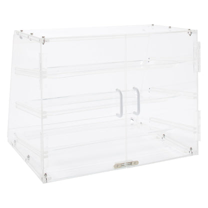 Winco ADC-3 - Vitrina de 3 pisos para exhibición de pastelería, acrílico