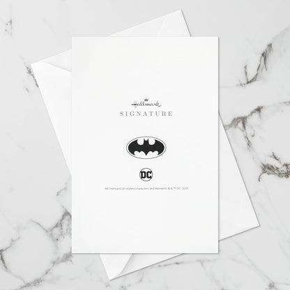 Hallmark Signature Paper Wonder Batman - Tarjeta emergente del día del padre o tarjeta de cumpleaños para él (Día épico)