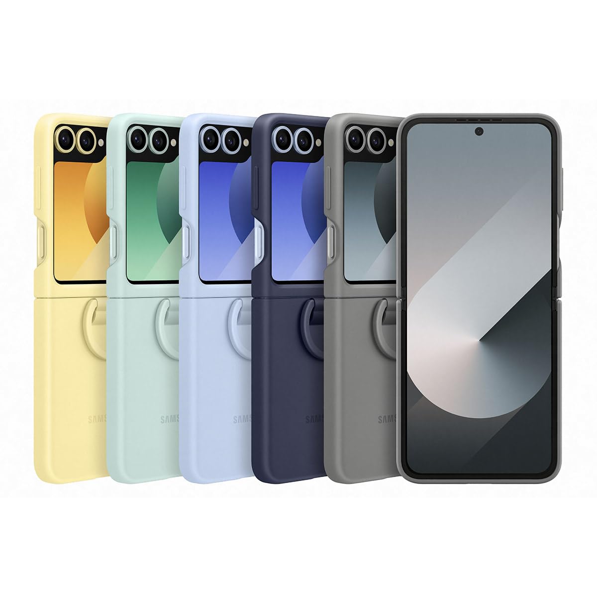Samsung Funda Flap Piel Vegana para Galaxy Flip6 - Silicone - Azul