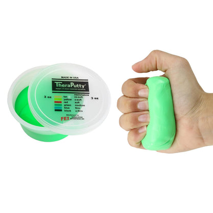 CanDo Theraputty Masilla Terapéutica Antimicrobiana para Manos - Mediano - forro polar verde con licencia oficial de star wars silent one crew.