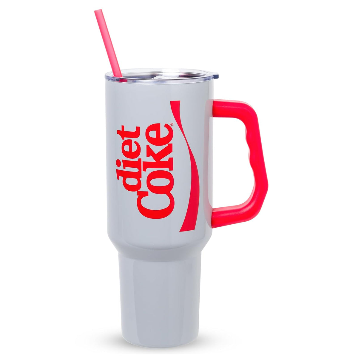 Silver Buffalo Vaso de Acero Inoxidable Diet Coca-Cola, 40 oz con Mango - 40 Ounces - Varios colores