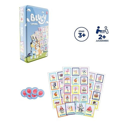 NOVELTY CORP Juego DE Mesa Loteria BLUEY Caja Metalica