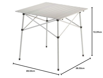 Coleman - Mesa Plegable para Exteriores | Mesa de Camping de Aluminio ultracompacta, Blanca