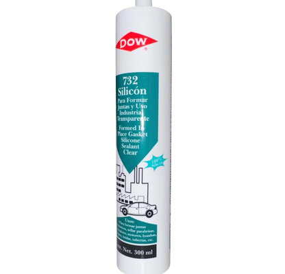 DOWSIL 732 - Sellador De Silicona De Uso General - Blanco, Cartucho de 300 ml