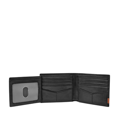 Fossil Men's Quinn Leather Bifold Flip ID Wallet