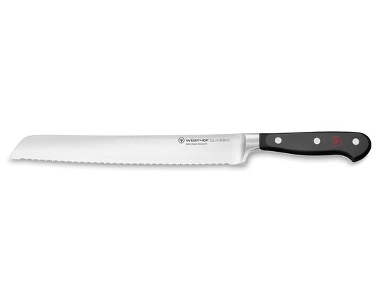 WÜSTHOF Classic - Cuchillo para Pan 9" (23 cm), Cuchillo Dentado Profesional, Acero Alemán Forjado, Ideal para Pan, Pasteles y Repostería