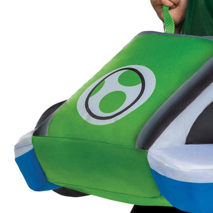 Yoshi - Disfraz de Kart Inflable de Mario Kart, Accesorio para niños, tamaño único, Funciona con Ventilador, Yoshi Kart, Multicolor