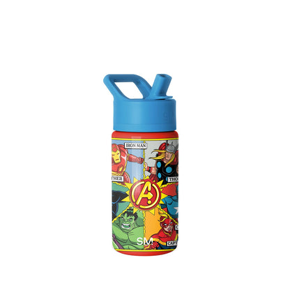 Simple Modern Botella de Agua Summit para Niños 18 oz, Diseño Bob Esponja - Marvel: Comic de Vengador - 0.4 Litros