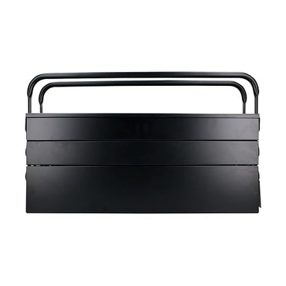 Urrea CMA4 Caja portaherramientas metálica tipo acordeón negra 7" x 18" x 7"