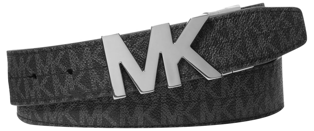 Michael Kors 34mm Rvs Mk Bckl Blt Cinturón Hombre - 40 - Negro -