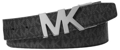 Michael Kors 34mm Rvs Mk Bckl Blt Cinturón Hombre - 40 - Negro -