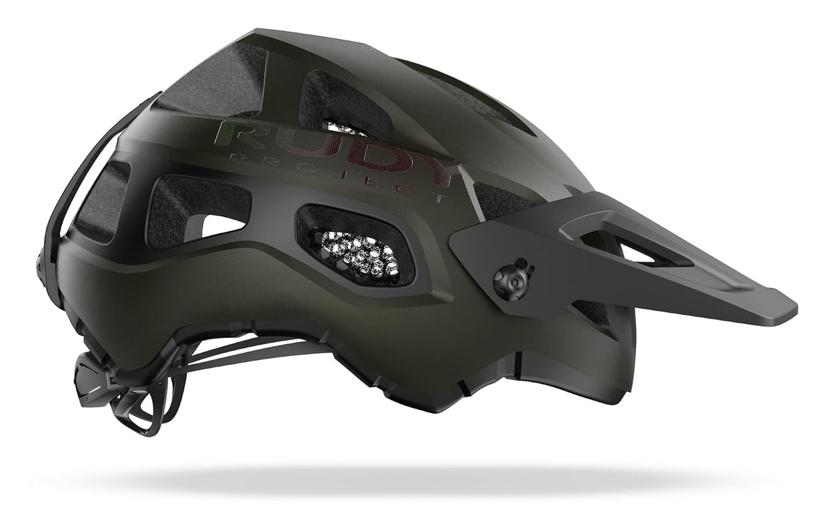 Rudy Project Protera+ MTB Casco para Adultos, Negro/Verde Matte, S-M 55-58 Cm