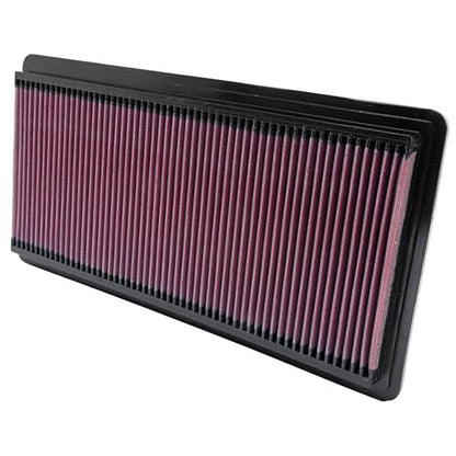 K&N Filtro de Aire de Motor de Alto Flujo 33-2111, Lavable, Rojo Brezo, para Chevrolet/GMC Corvette/Express 1996-2004