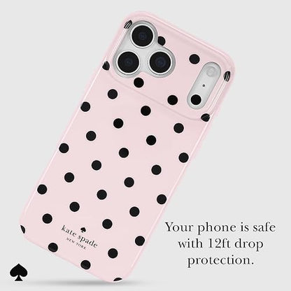 Kate Spade New York Funda para iPhone 17 Pro MAX - Compatible con MagSafe - Funda de teléfono de diseño - Cabana Dot Rosa