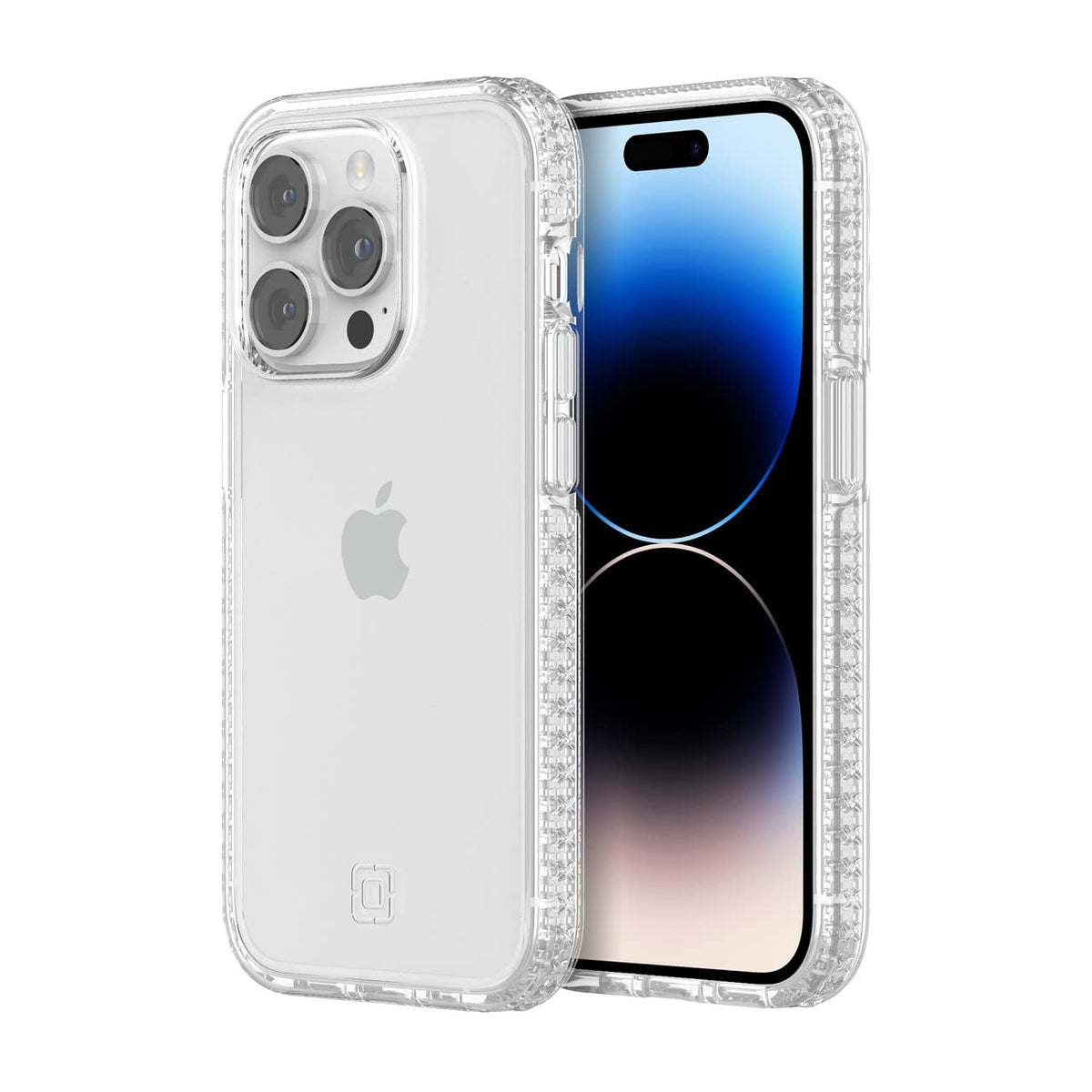 Incipio Grip Funda Compatible con iPhone 14 Pro, Protección Caídas 4.2m, Bisel Elevado, Protección Antimicrobiana - Transparente