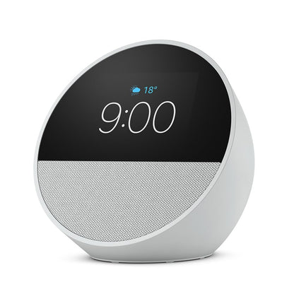 Echo Spot Despertador Inteligente con Alexa - Blanco - Dispositivo solo