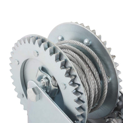 Dogo Tuls RH5012 Restirador Manual, 2000 Lbs, Cable Acero Doble Engrane
