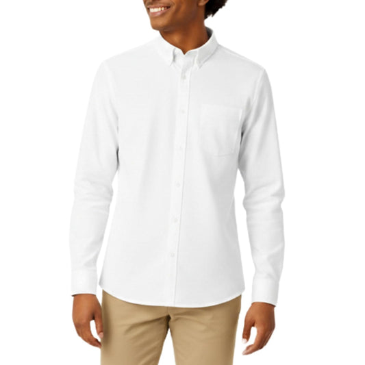 French Toast Boys' Long Sleeve Poplin Dress Shirt