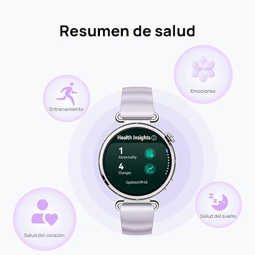 HUAWEI Watch GT 6 Smartwatch 46mm Reloj Inteligente Hombre, Gris | 1.47''AMOLED Pantalla, 21 Días de Batería, Ciclismo, GPS, NFC, ECG, SpO2, iOS y Android, Correa de cuero compuesto