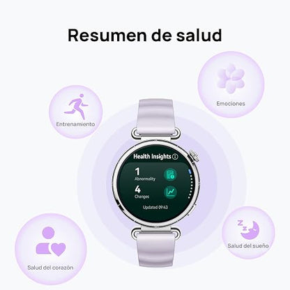 HUAWEI Watch GT 6 Smartwatch 46mm Reloj Inteligente Hombre, Gris | 1.47''AMOLED Pantalla, 21 Días de Batería, Ciclismo, GPS, NFC, ECG, SpO2, iOS y Android, Correa de cuero compuesto