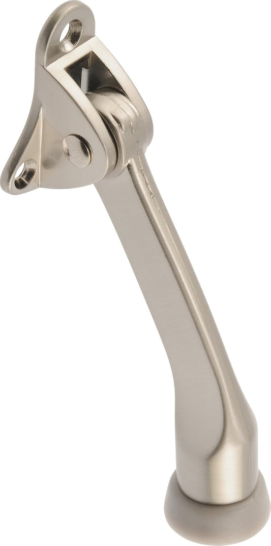 Hillman 853437 - Tope de puerta de 10 cm, níquel satinado, paquete de 1