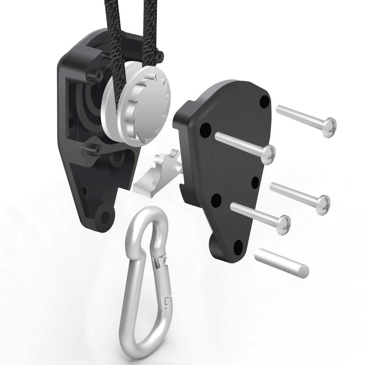 iPower 2-Pack 45-watt multi-spectrum LED Luz de crecimiento para plantas Crecimiento y Floración, la única isoladted diseño LED driver de mercado, Trinquete de cuerda, Negro