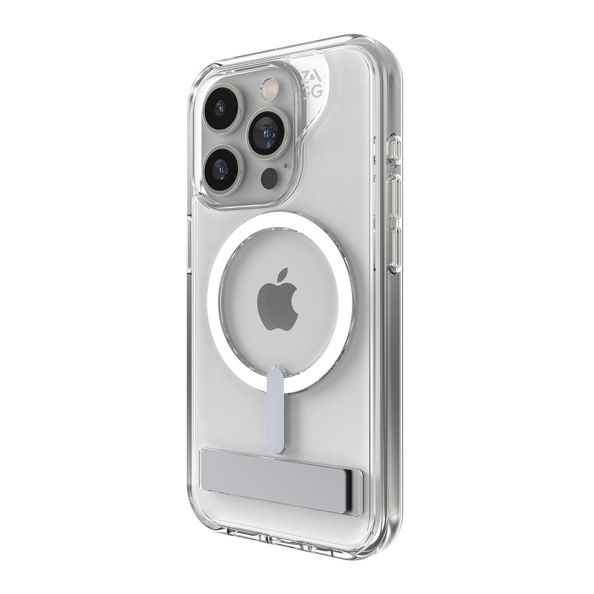 ZAGG Funda Transparente Crystal Palace con Soporte iPhone 15 - iPhone 15 Pro - Con soporte