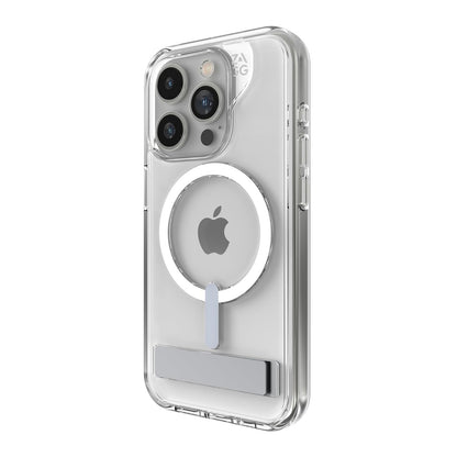 ZAGG Funda Transparente Crystal Palace con Soporte iPhone 15 - iPhone 15 Pro - Con soporte